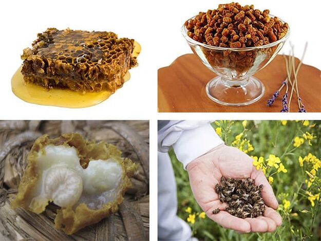 „Propolis“, „Peg“, „Bee -Bee“, „Royal Jelly“